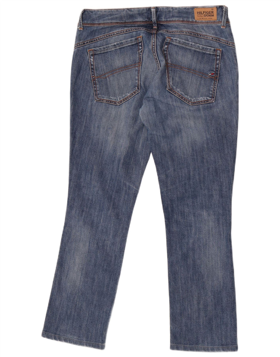 Tommy Hilfiger Womens Straight Jeans W33 L28 Blue Cotton