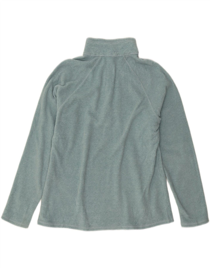 EDDIE BAUER Womens Zip Neck Fleece Jumper UK 16 Large Blue Vintage Eddie Bauer and Second-Hand Eddie Bauer from Messina Hembry 