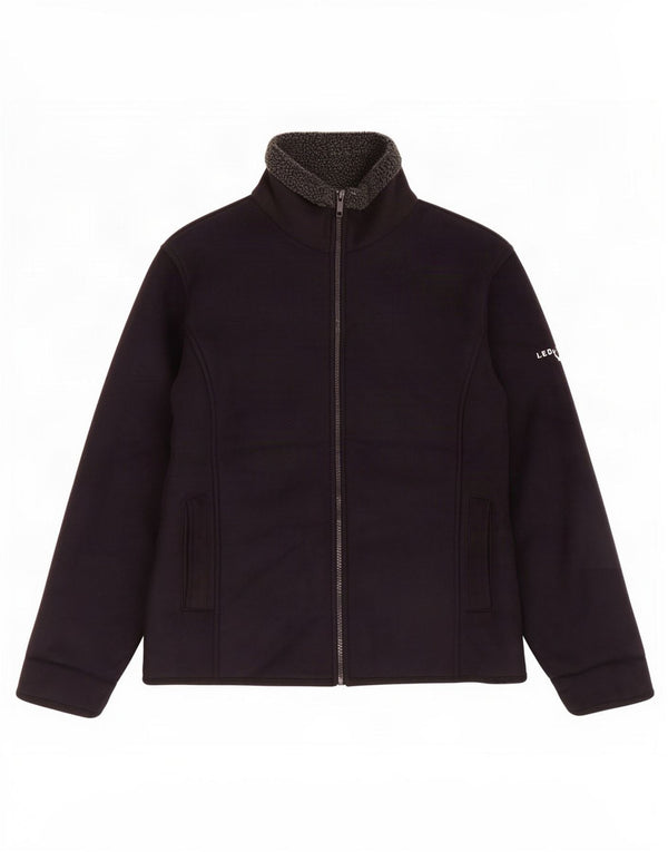 Lee Valley Womens Sherpa Jacket UK 38 Medium Navy Blue Polyester