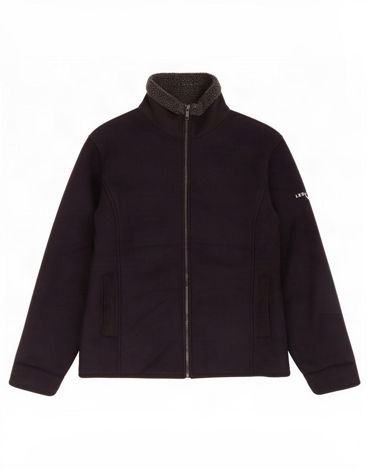 Lee Valley Womens Sherpa Jacket UK 38 Medium Navy Blue Polyester