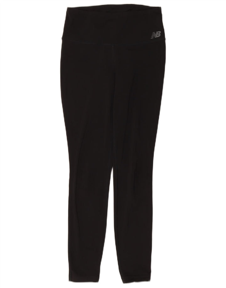 New Balance Womens Leggings UK 14 Medium  Black Polyester