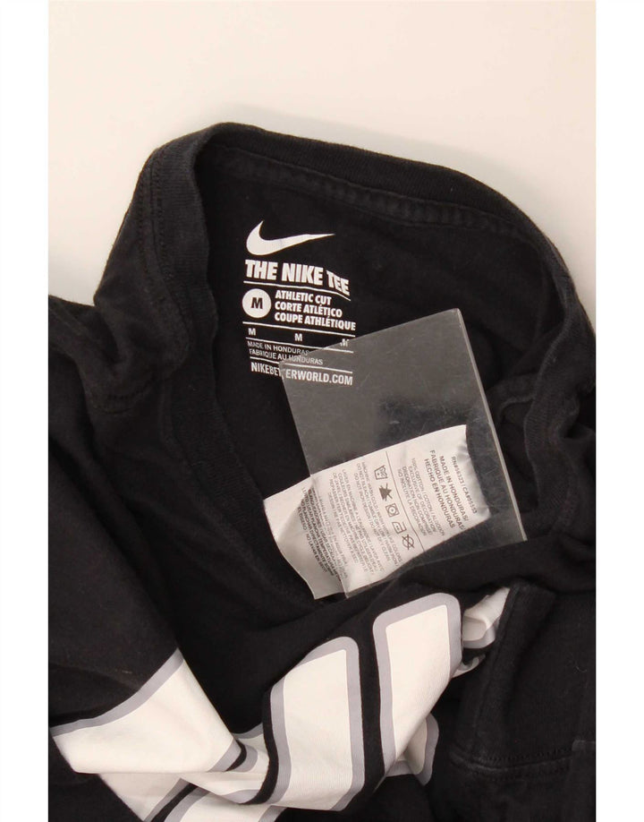 Nike Mens Athletic Cut Graphic Top Long Sleeve Medium Black