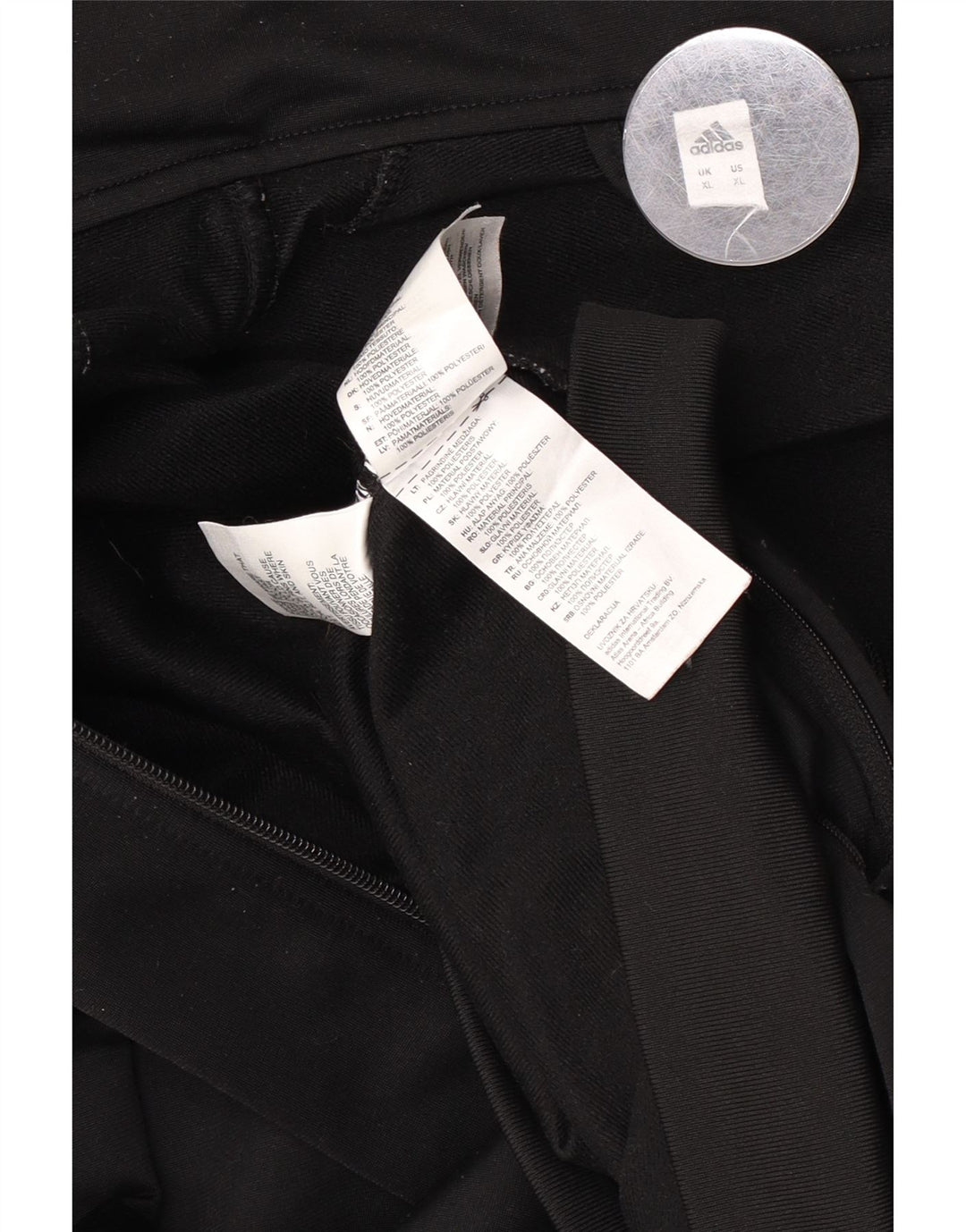 Adidas Mens Tracksuit Top Jacket XL Black Polyester