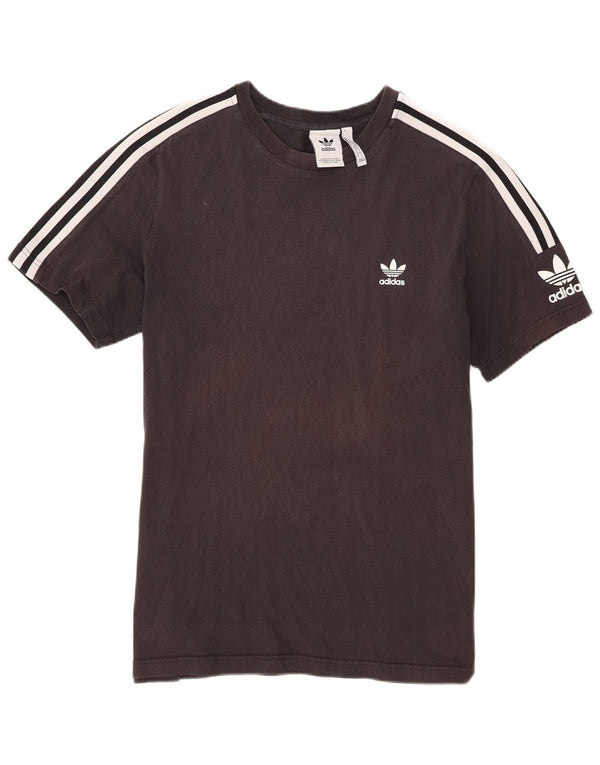 Adidas Mens T-Shirt Top Large Black Cotton