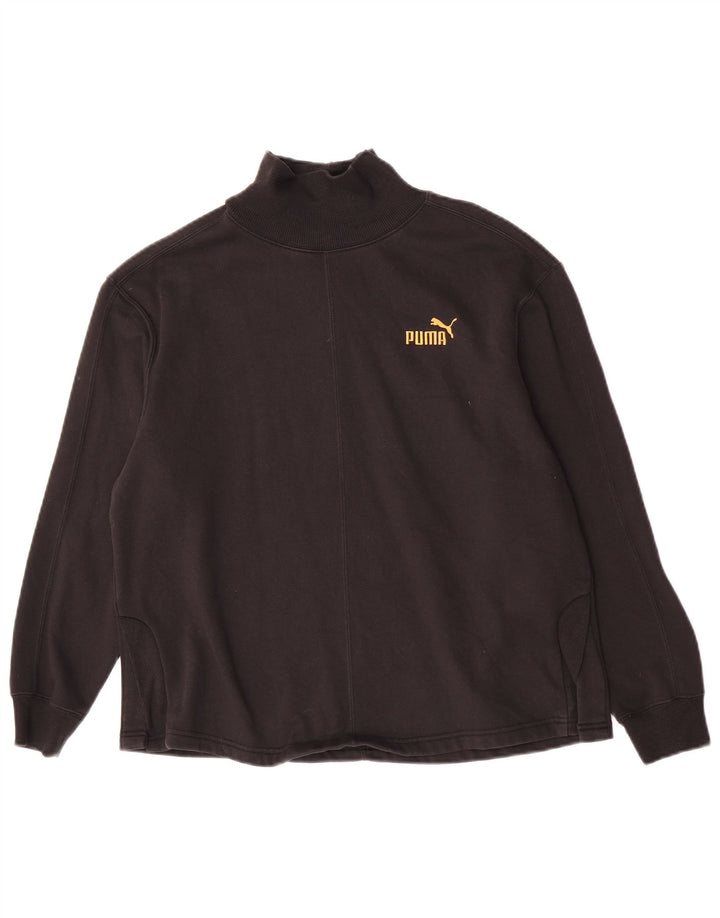 Puma Womens Sweatshirt Jumper UK 14 Medium Black