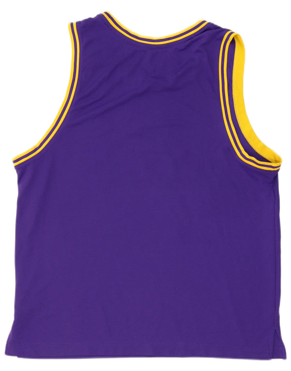 Nike Mens Los Angeles Lakers Graphic Vest Top XL Purple Polyester