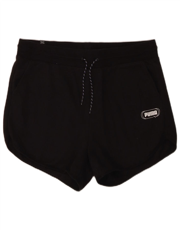 PUMA Womens Sport Shorts UK 16 Large Black