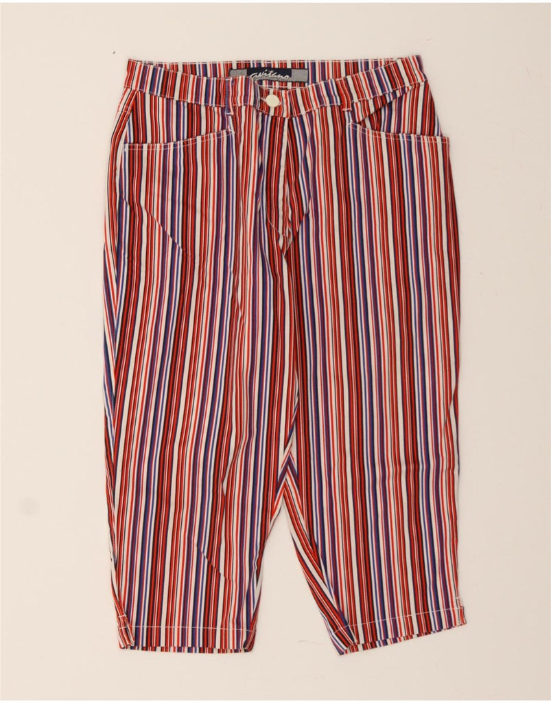 AVITANO Womens Capri Trousers IT 44 Medium W32 L20 Multicoloured Striped Vintage Avitano and Second-Hand Avitano from Messina Hembry 