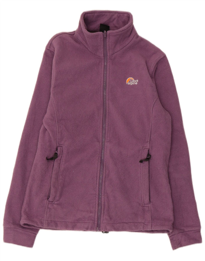 LOWE ALPINE Womens Fleece Jacket UK 10 Small Purple Polyester