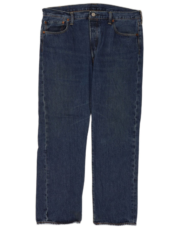 Levi's Mens 501 Regular Fit Straight Jeans W36 L30 Blue Cotton