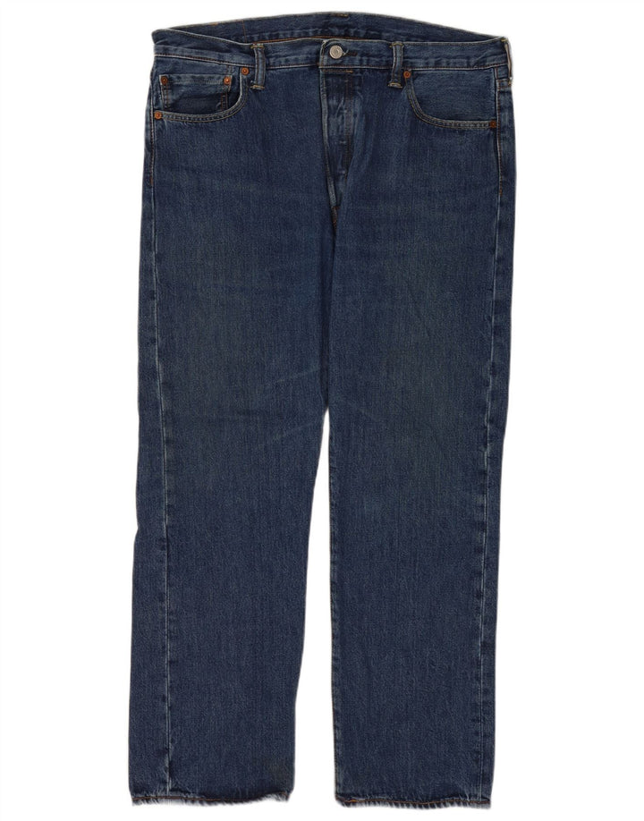 Levi's Mens 501 Regular Fit Straight Jeans W36 L30 Blue Cotton