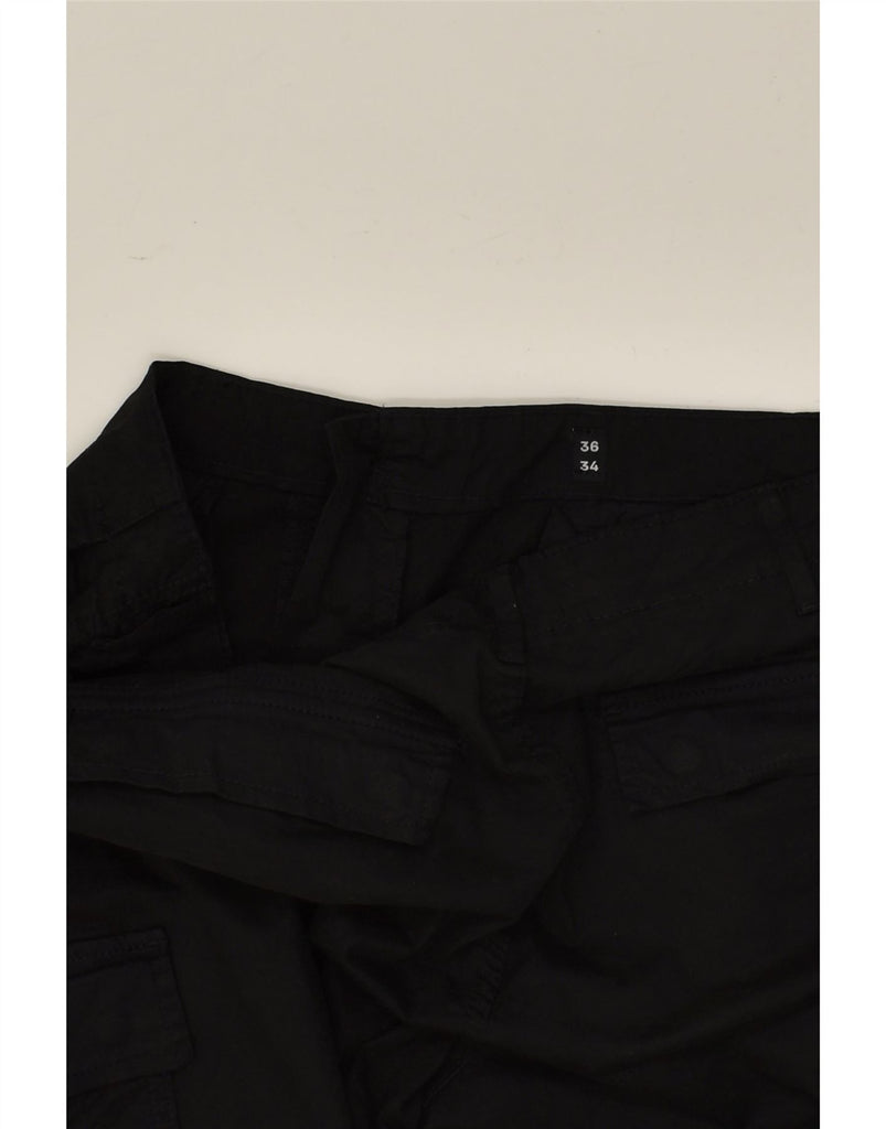 JACK & JONES Mens Slim Cargo Trousers W36 L30  Black | Vintage Jack & Jones | Thrift | Second-Hand Jack & Jones | Used Clothing | Messina Hembry 