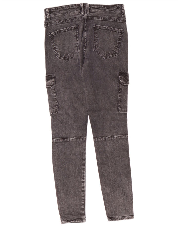 ZARA Womens Cargo Skinny Jeans EU 40 Medium W30 L28 Grey