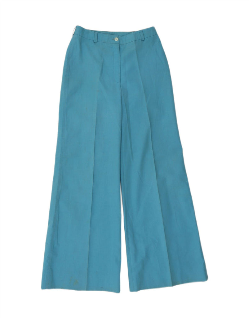 PEROCHE Womens High Waist Casual Trousers EU 42 Large W26 L30 Blue Vintage Peroche and Second-Hand Peroche from Messina Hembry 