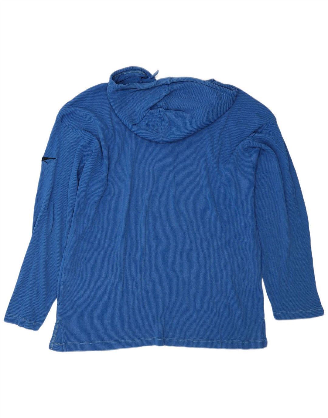 Reebok Mens Hooded Top Long Sleeve Medium Blue Cotton