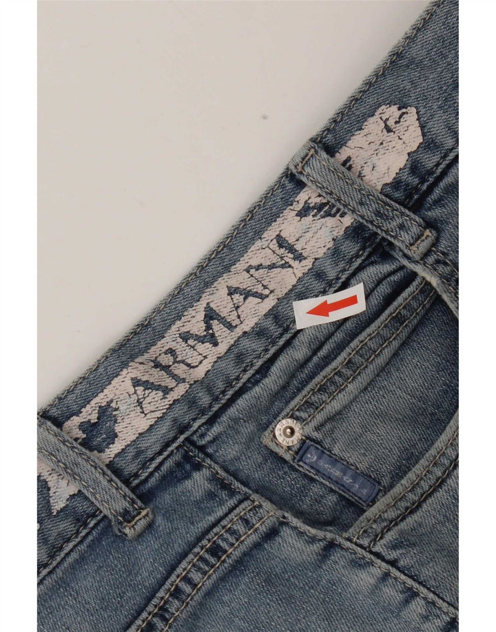 Armani Boys Denim Shorts 15-16 Years W34 Blue Cotton
