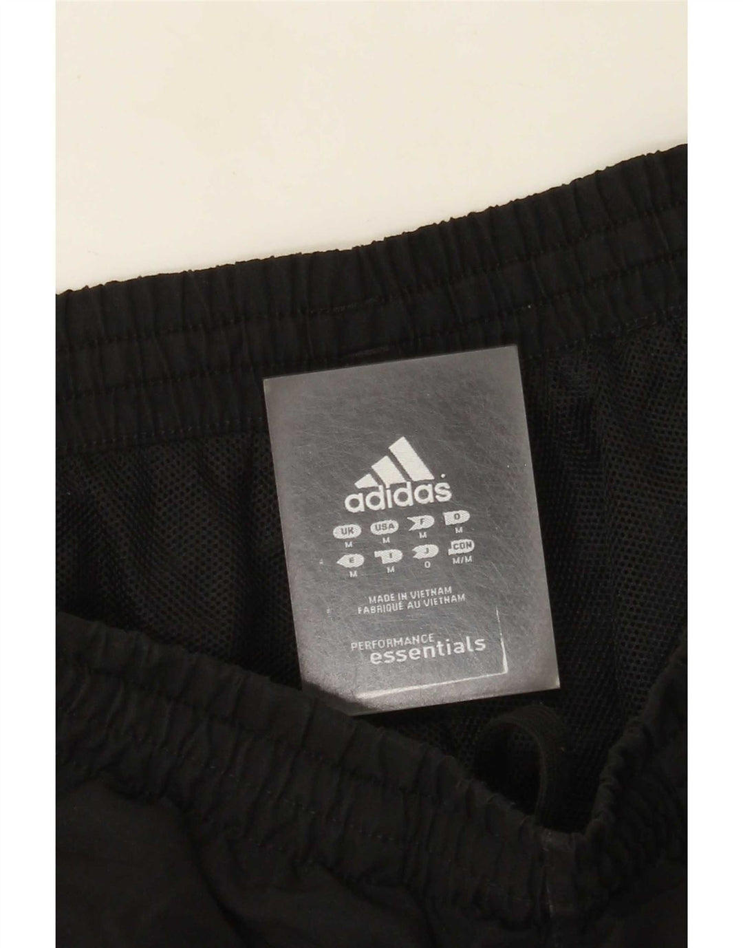 Adidas Mens Tracksuit Trousers Medium Black Polyester