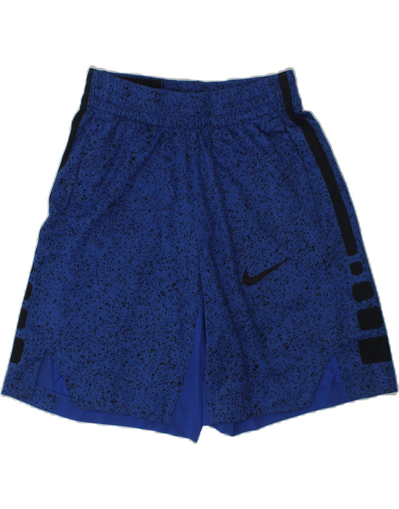 NIKE Boys Dri Fit Sport Shorts 5-6 Years Small Blue | Vintage Nike | Thrift | Second-Hand Nike | Used Clothing | Messina Hembry 