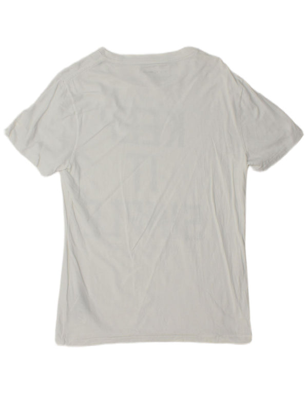 Gas Mens Graphic T-Shirt Top Small White Cotton