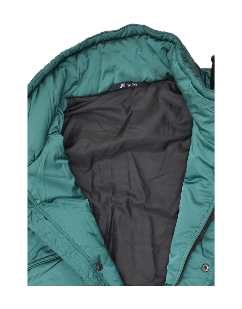 K-WAY Mens Ski Jacket UK 42 XL Green Polyester | Vintage K-Way | Thrift | Second-Hand K-Way | Used Clothing | Messina Hembry 