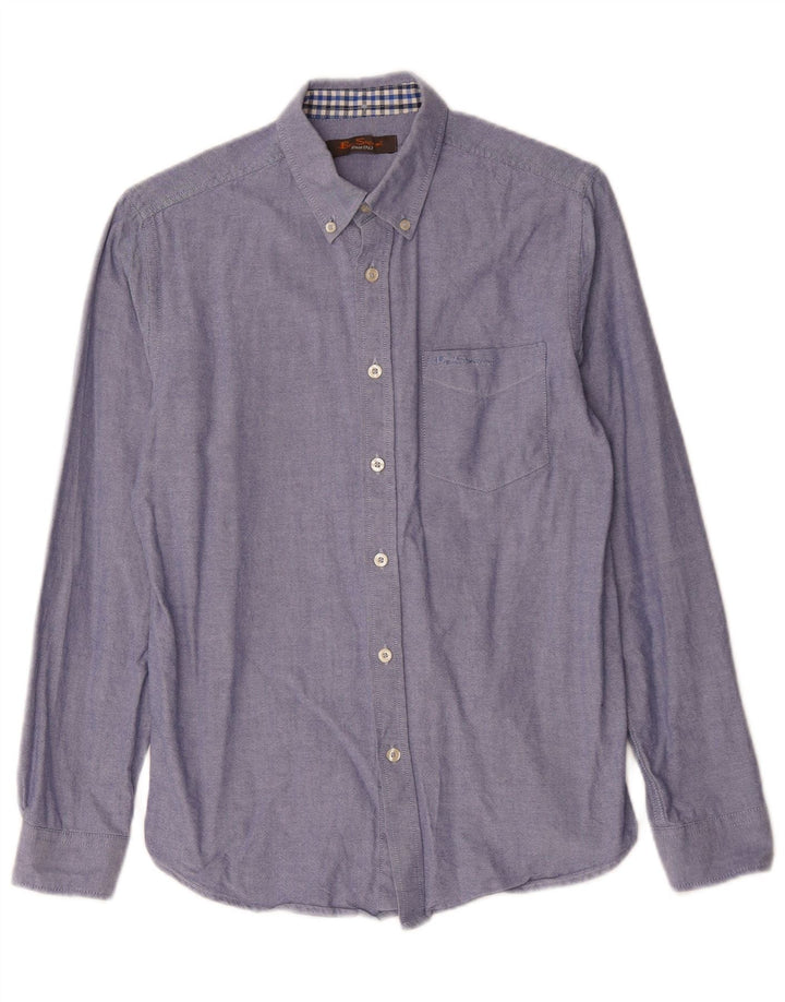 BEN SHERMAN Mens Shirt Small Blue Cotton