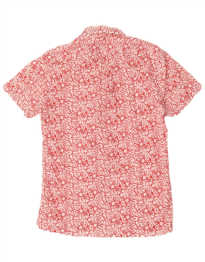 Carrera Mens Short Sleeve Shirt Medium White Floral