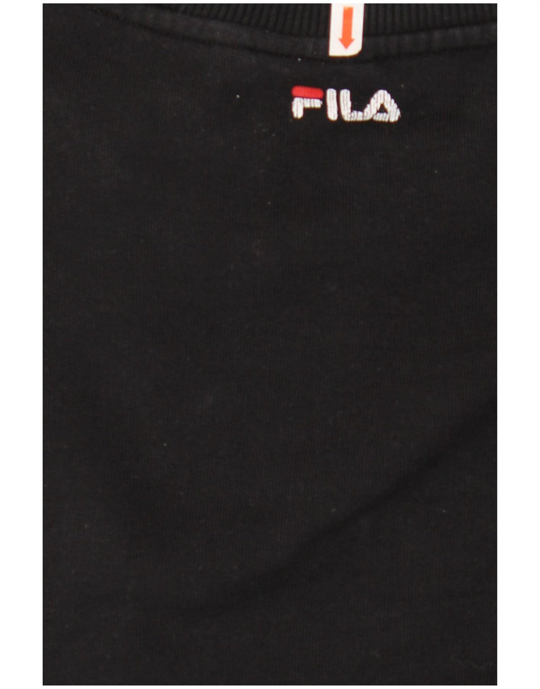 FILA Womens Graphic Sweatshirt Jumper UK 16 Large Black Cotton