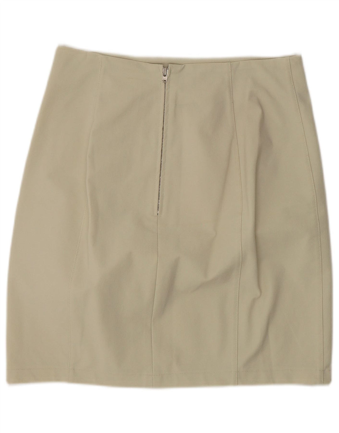 Vintage Womens Mini Skirt Large W30 Beige Polyamide
