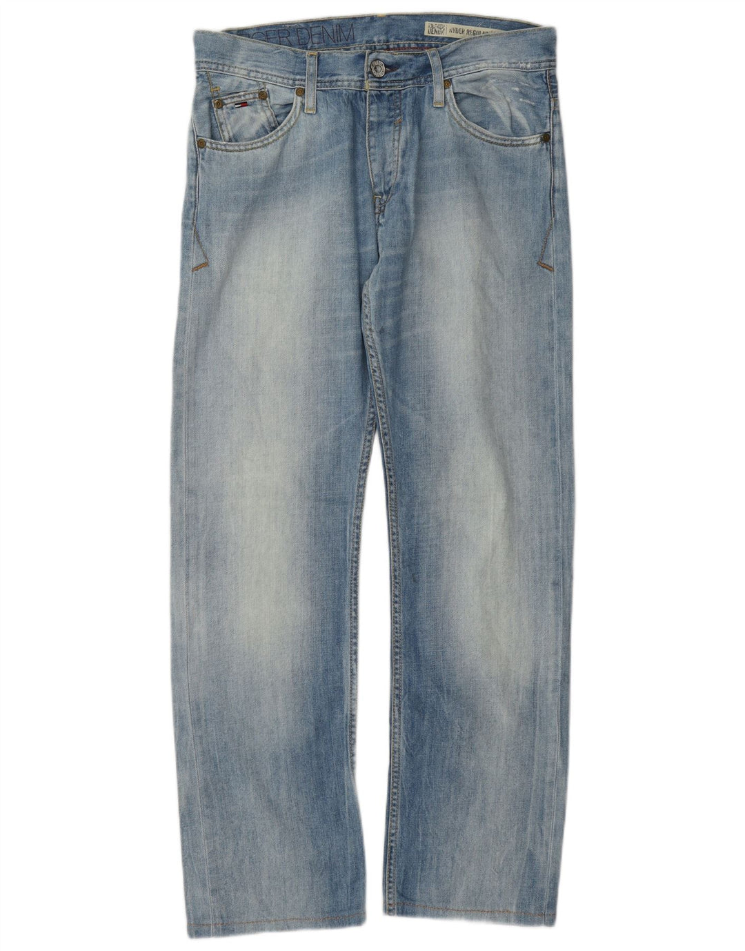 Tommy Hilfiger Womens Ryder Regular Straight Jeans W30 L30 Blue Cotton