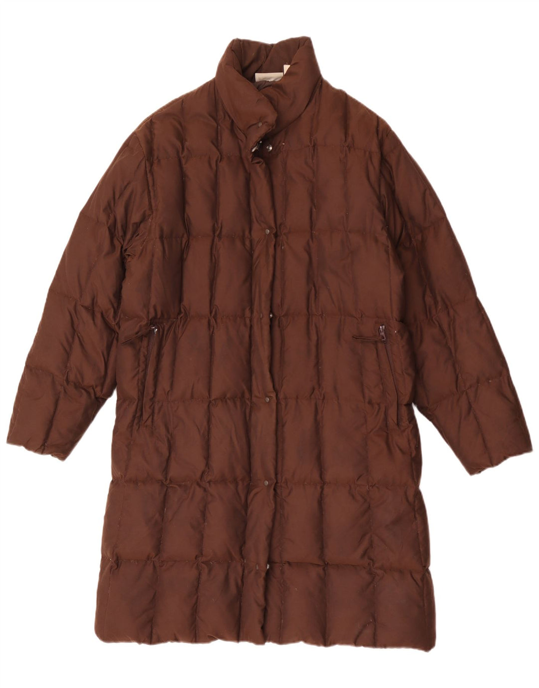 Sergio Tacchini Womens Oversized Padded Coat UK 10 Small Brown Polyamide