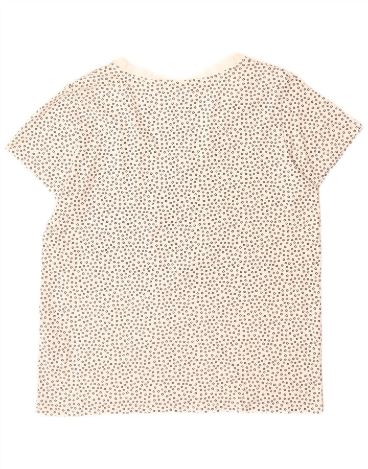 Levi's Womens T-Shirt Top UK 16 Large White Spotted Cotton
