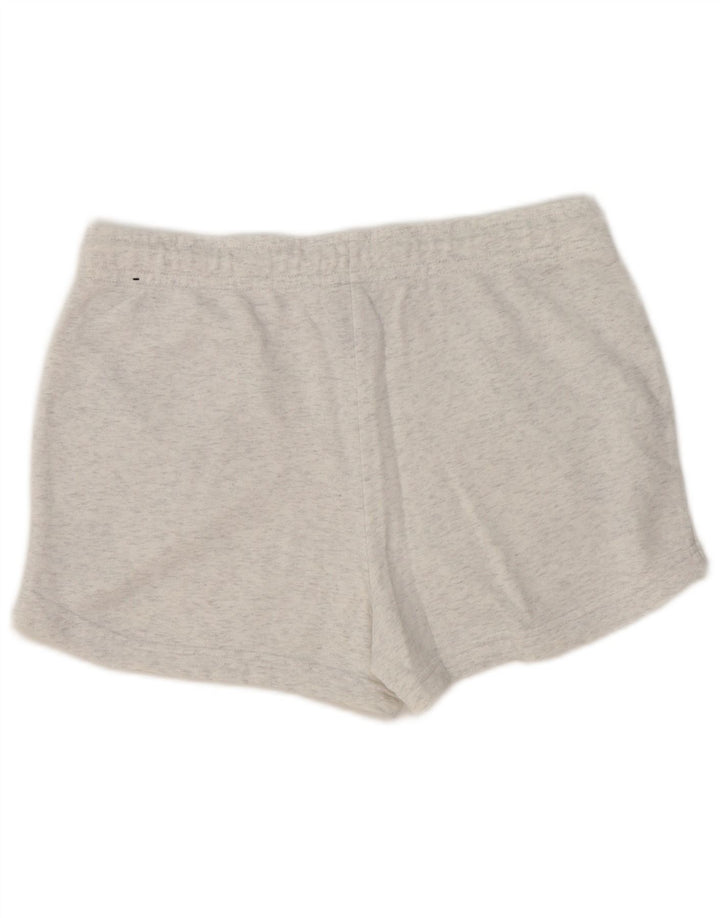 NIKE Womens Sport Shorts UK 14 Medium  Grey Cotton