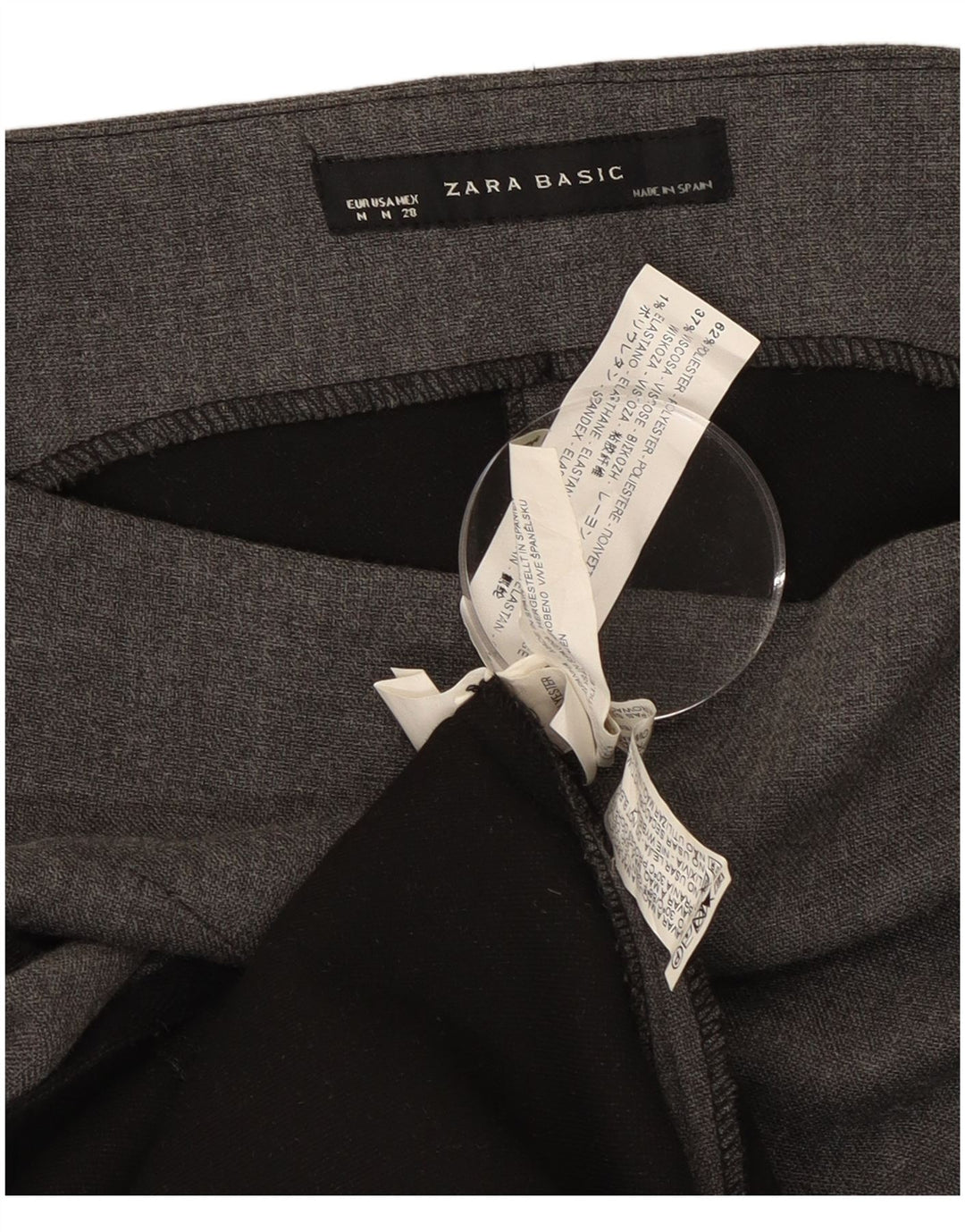 Zara Womens Sleeveless Sheath Dress UK 12 Medium Grey Polyester