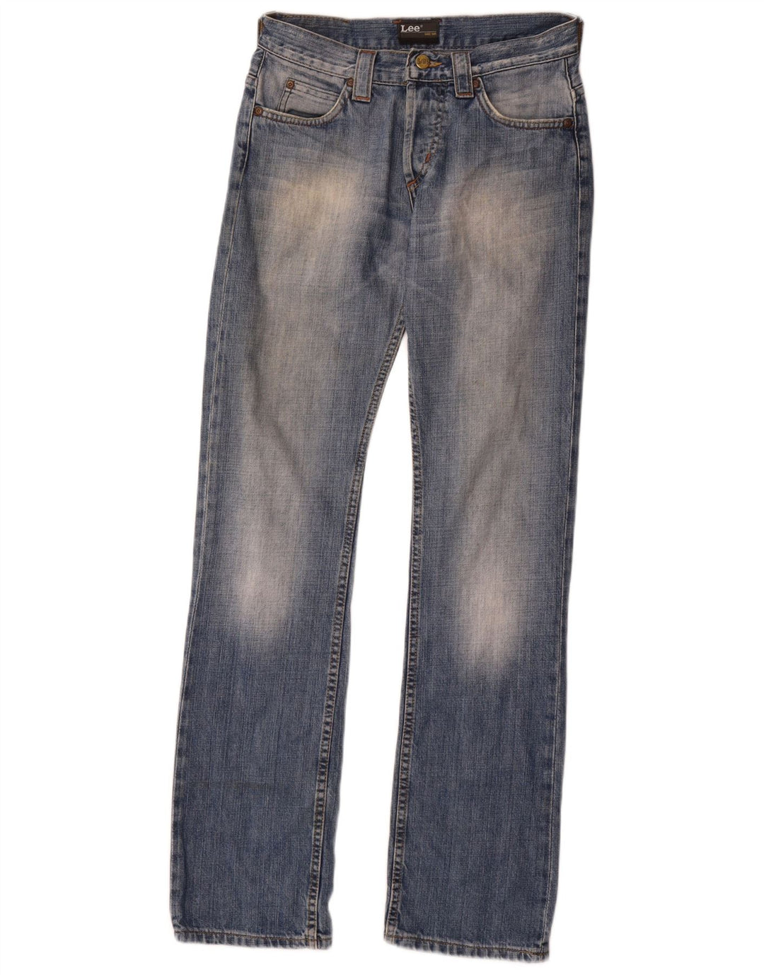 Lee Mens Knox Straight Jeans W29 L34 Blue Cotton