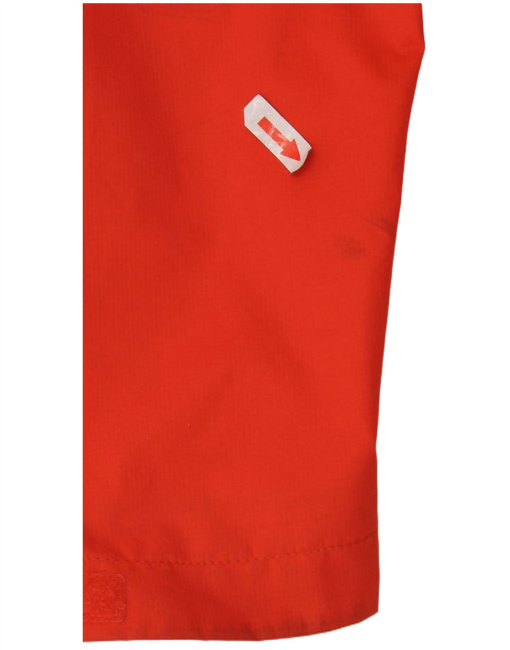 The North Face Womens Hooded Rain Jacket UK 14 Medium Orange Polyester