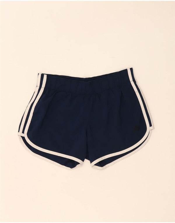 Adidas Womens Running Relaxed Fit Sport Shorts UK 4 XS Navy Blue Sports