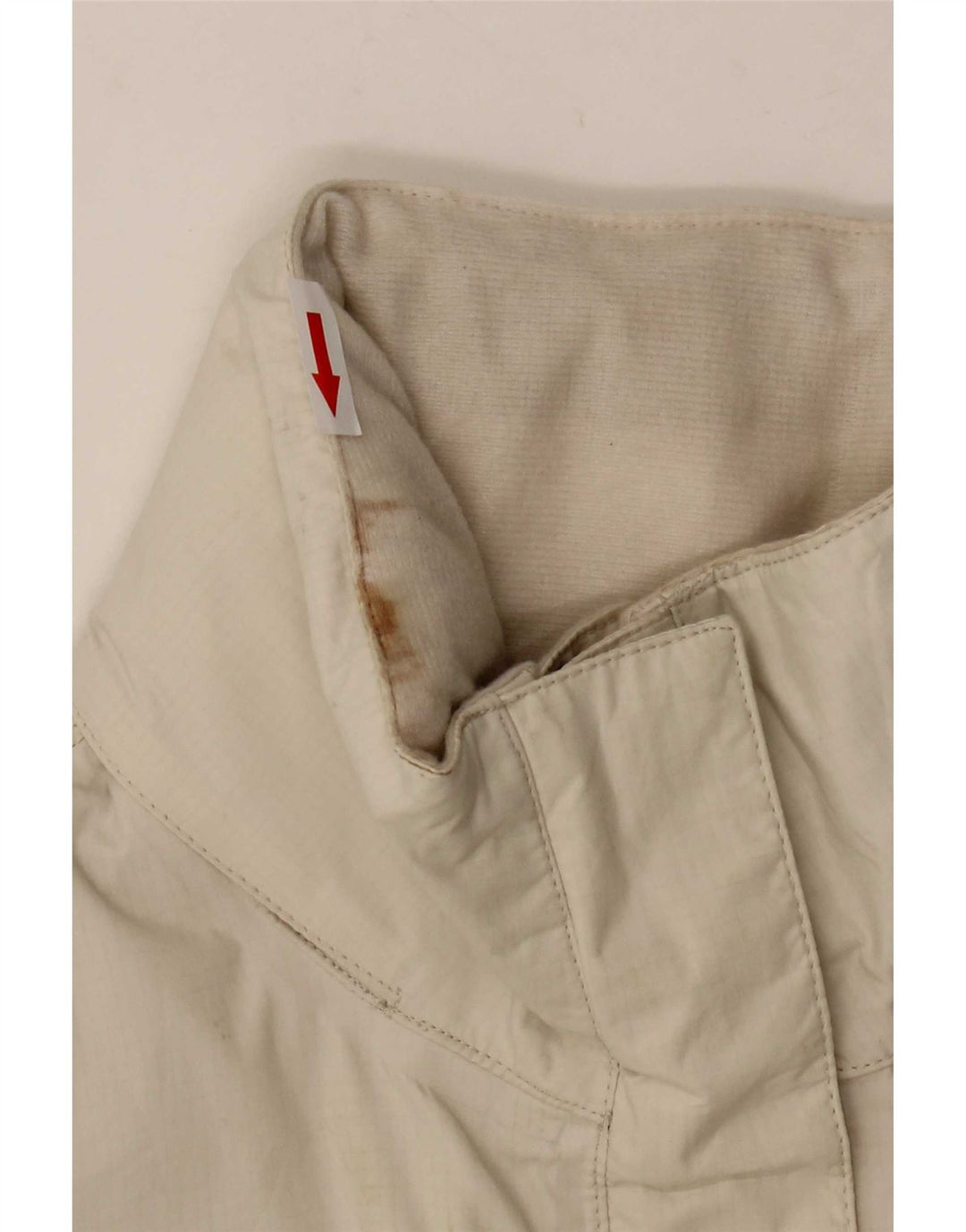 The North Face Womens Hooded Rain Jacket UK 14 Medium White Nylon