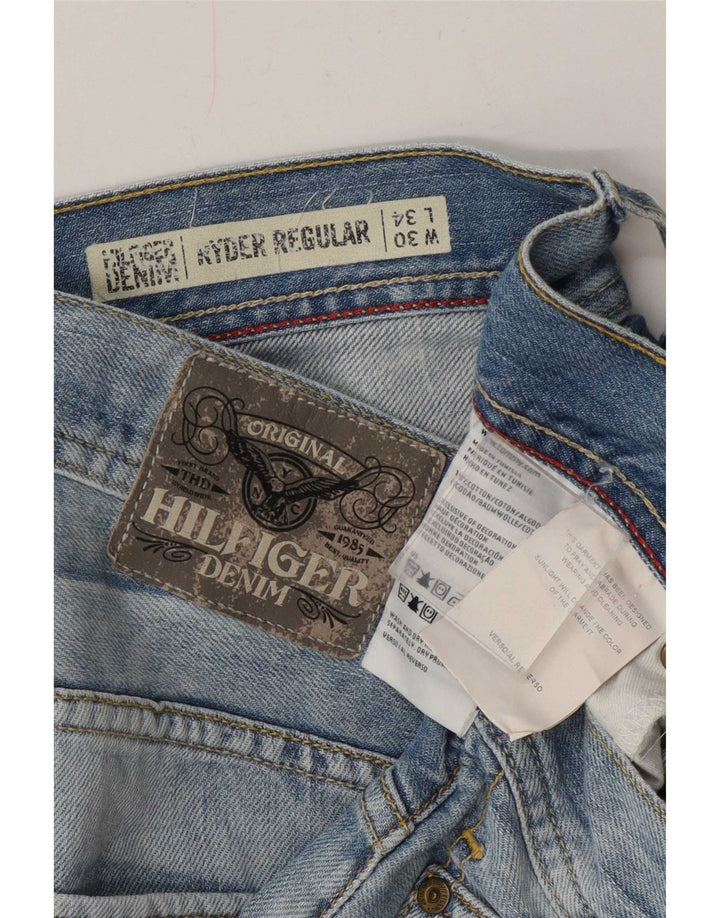 Tommy Hilfiger Womens Ryder Regular Straight Jeans W30 L30 Blue Cotton