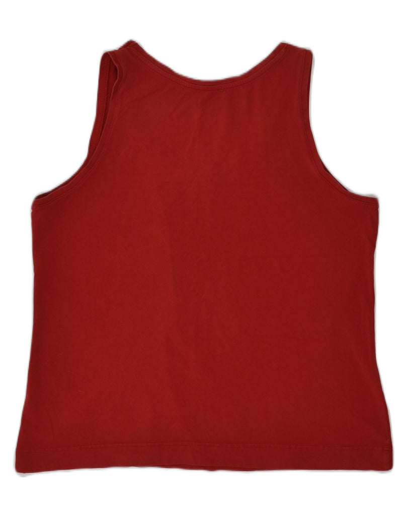 ENGELBERT STRAUSS Womens Regular Fit Vest Top UK 18 XL Red Cotton | Vintage Engelbert Strauss | Thrift | Second-Hand Engelbert Strauss | Used Clothing | Messina Hembry 