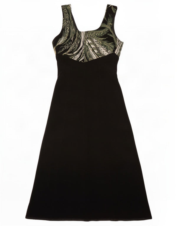 J.Ribkoff Womens Sleeveless Maxi Dress UK 16 Large Black Floral Polyester