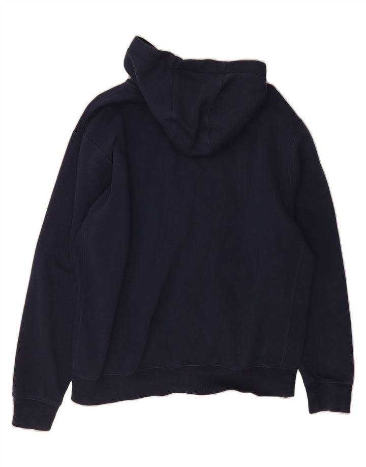 NIKE Mens Zip Hoodie Sweater Large Navy Blue Cotton Vintage Nike and Second-Hand Nike from Messina Hembry 