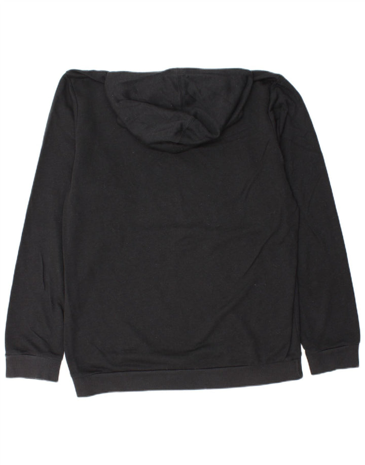 ADIDAS Mens Graphic Hoodie Jumper Large Black Cotton