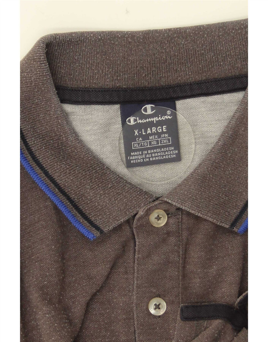 Champion Mens Polo Shirt XL Grey