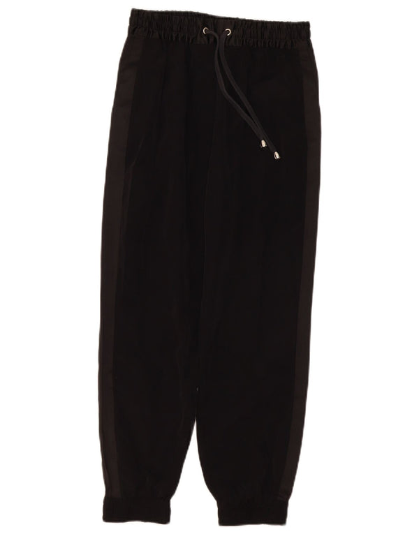 Topshop Womens Loose Fit Joggers Trousers UK 4 XS W24 L24 Black Polyester