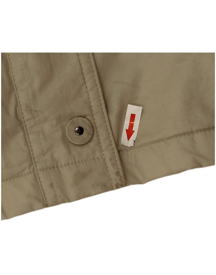 Delmod Womens Oversized Windbreaker Jacket EU 46 XL Beige Cotton