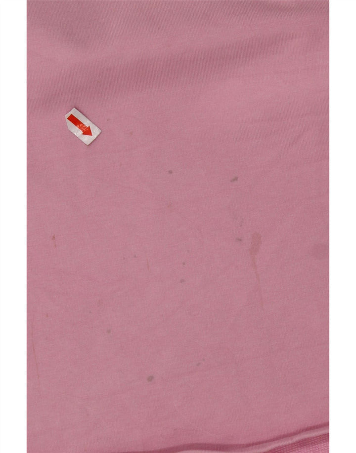 PUMA Womens Graphic T-Shirt Top UK 18 XL Pink Colourblock Cotton