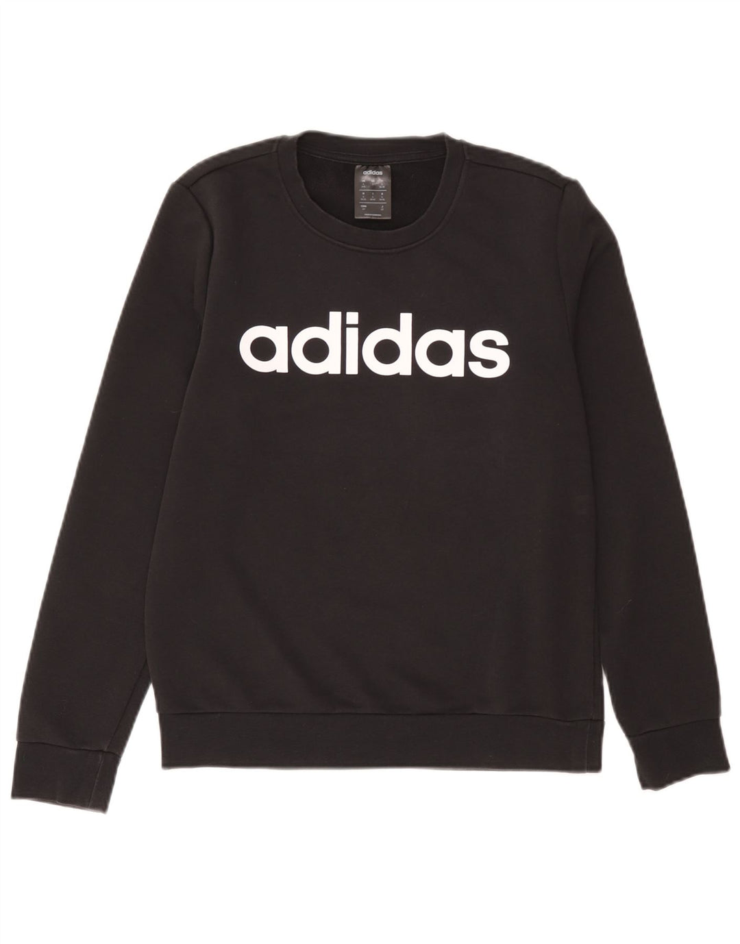 Adidas Womens Graphic Sweatshirt Jumper UK 8/10 Small Grey