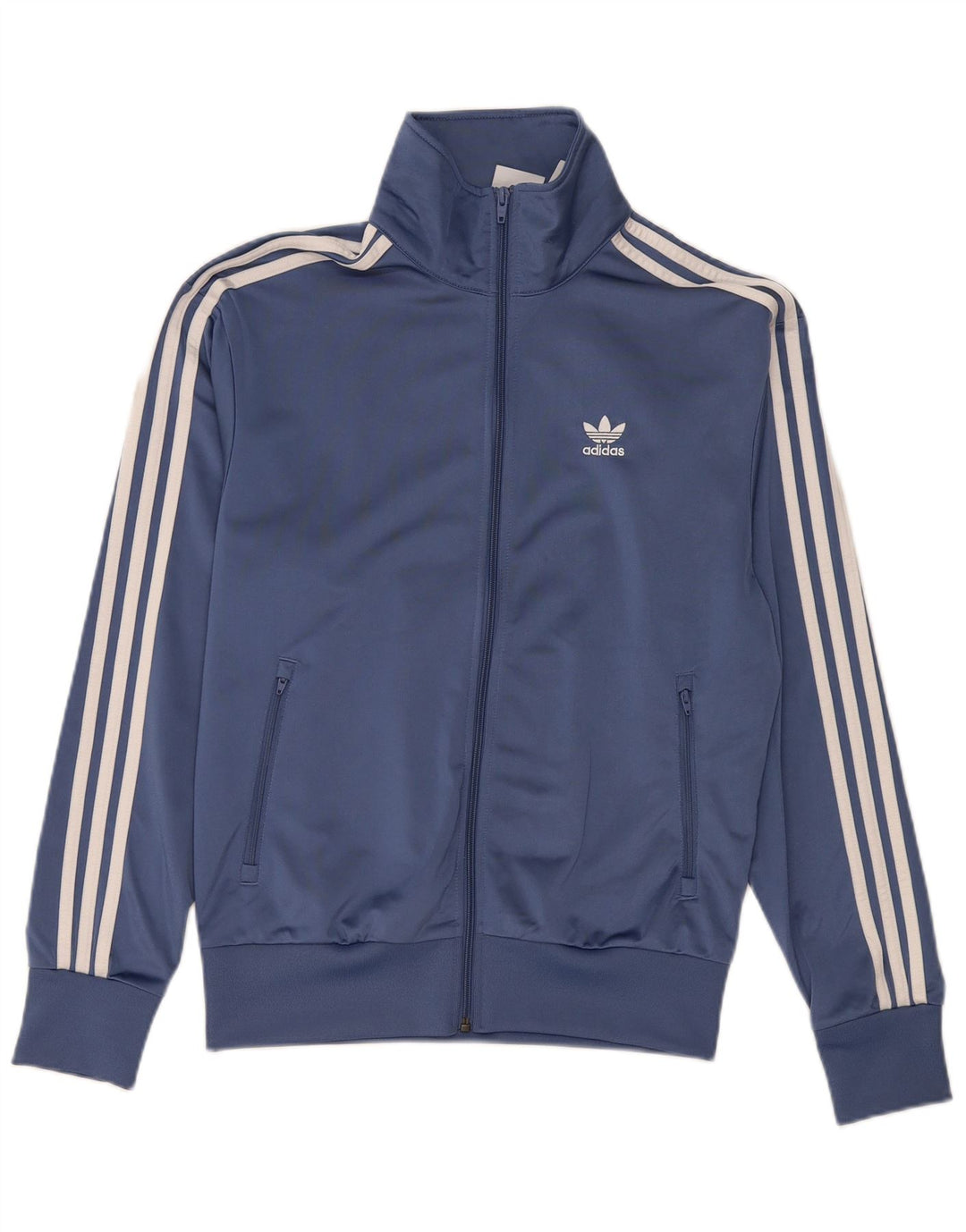 Adidas Mens Tracksuit Top Jacket Small Blue Polyester