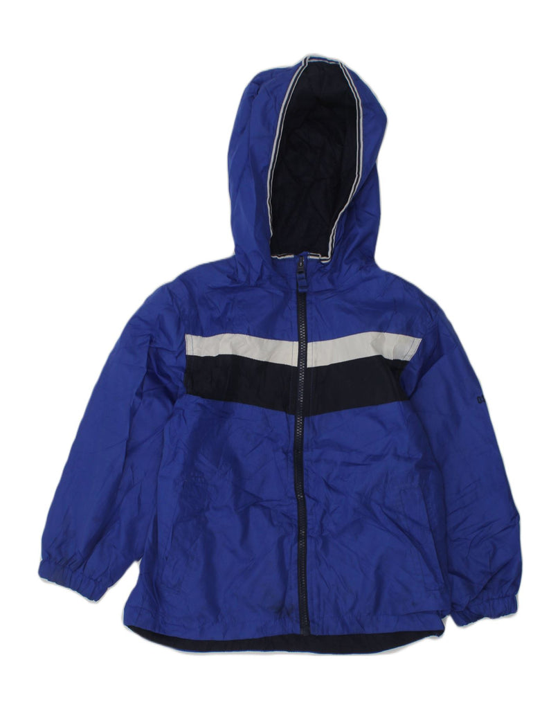 OSH KOSH Boys Hooded Rain Jacket 5-6 Years Blue Polyester | Vintage Osh Kosh | Thrift | Second-Hand Osh Kosh | Used Clothing | Messina Hembry 