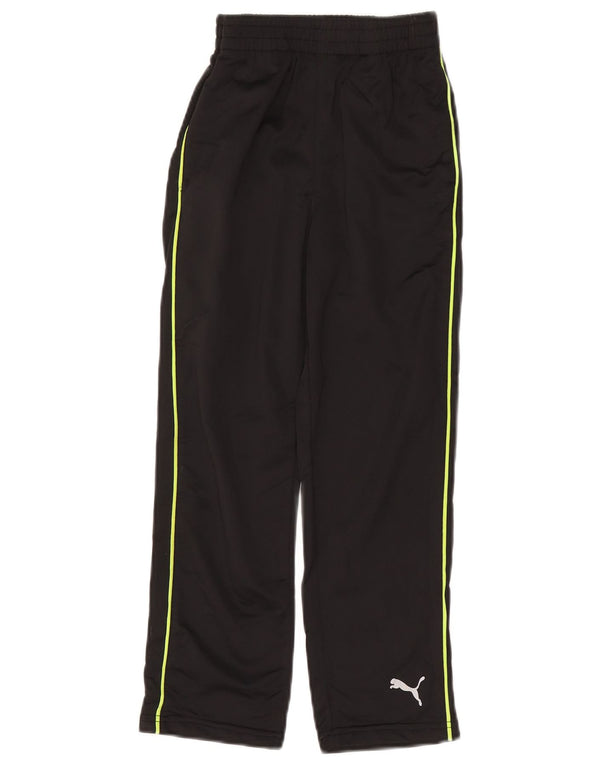 PUMA Boys Tracksuit Trousers 8-9 Years Medium Black Polyester